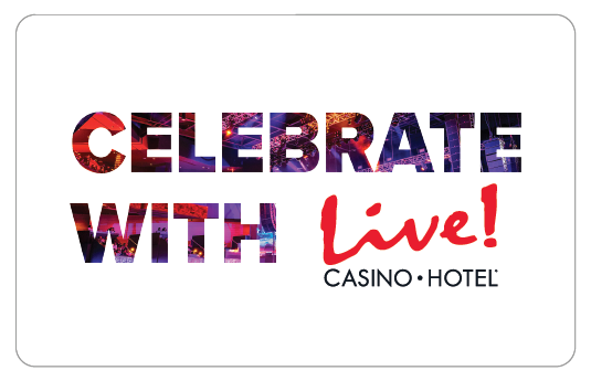 Live! Casino egift -Celebrate2